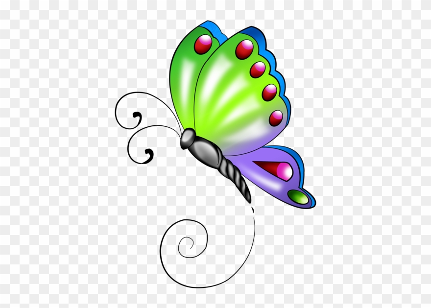 Clip Art - Cartoon Butterflies - Png Download