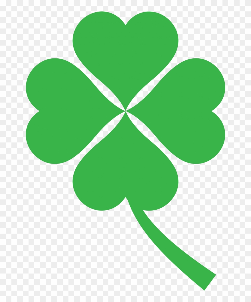 Clip Black And White Library Clover Svg Four Leave - 4 Leaf Clover Png Transparent Png