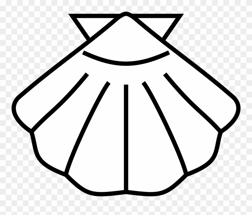 Shell Clipart Escallop - Clip Art Sea Shell - Png Download