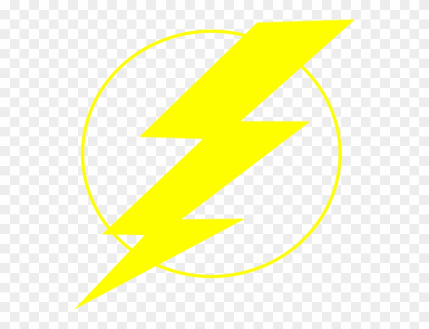 Storm Yellow Line Clip Art At Clker - Lightning - Png Download
