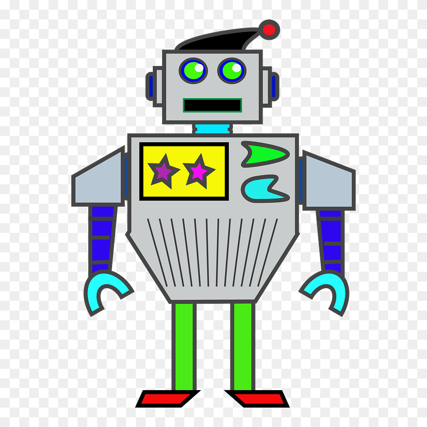 Robot Chatbot Cartoon Drawing Comics - Warna Robot Clipart