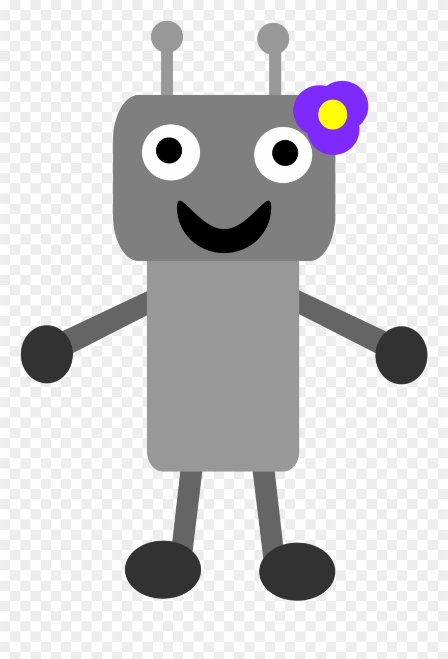 Robot Girl Ryofu Quimby Halloween 1969px 97 - Cute Cartoon Robots In Black And White Clipart