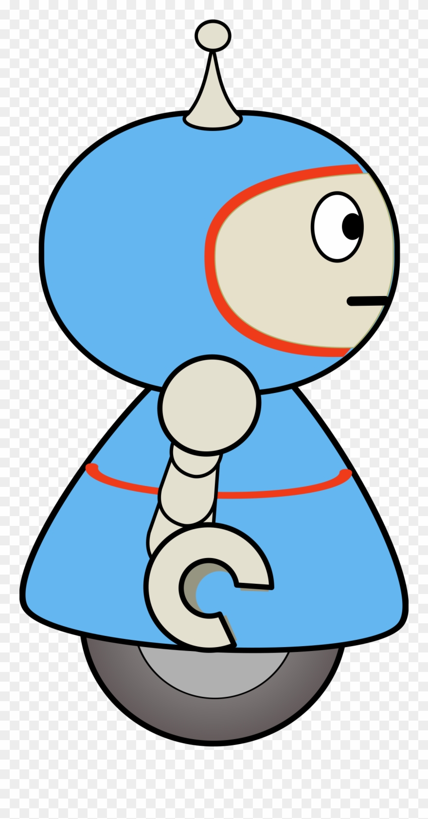 Big Image - Robot Side View Png Clipart