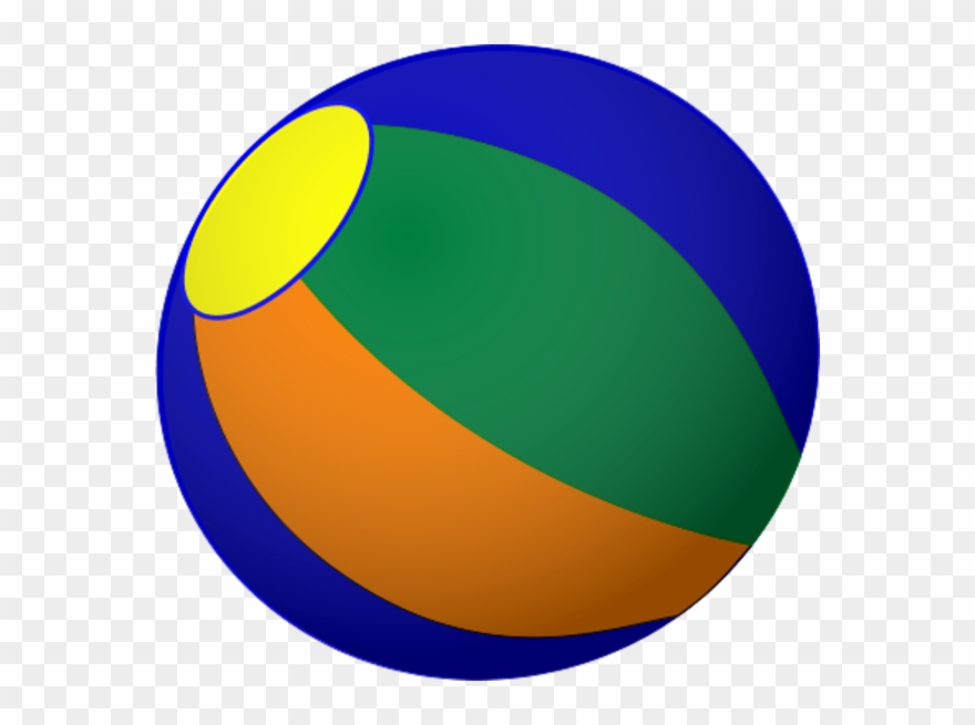 Beach Ball Clip Art Vector Hubprime - Beach Ball - Png Download