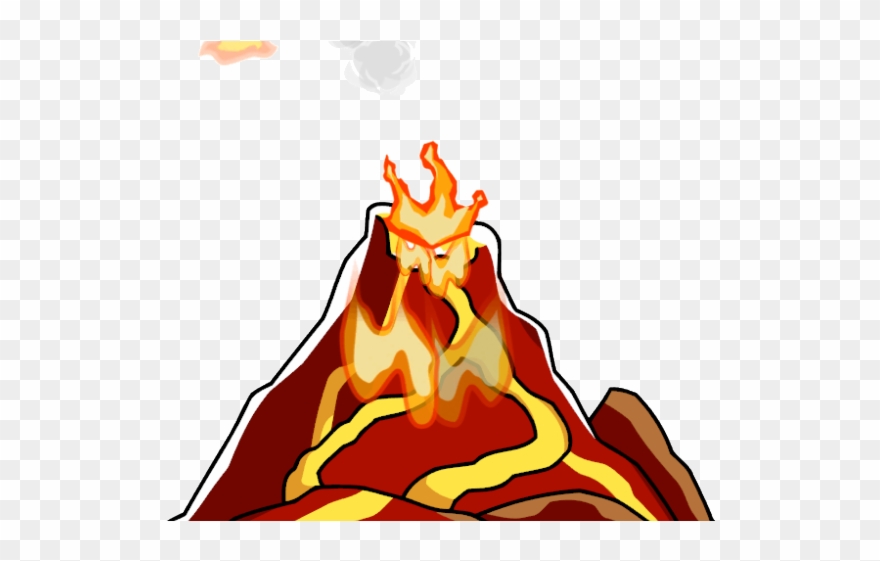 Volcano Clipart Underwater Volcano - Volcan Animado Png Transparent Png
