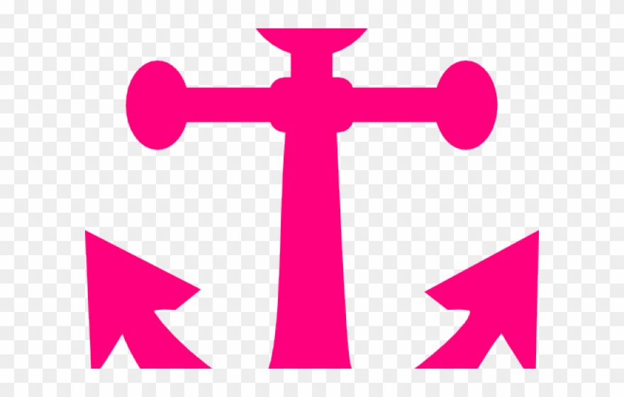 Red Anchor Clip Art - Png Download