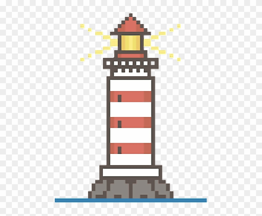 Report Abuse - Minecraft Lighthouse Pixel Art Clipart