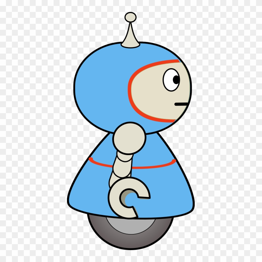 Free Little Robot - Robot Side View Png Clipart