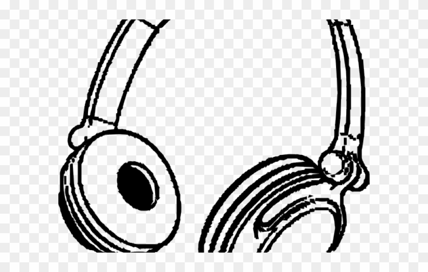 Headphone Clipart Black And White - Episode This Story Uses Sound - Png Download