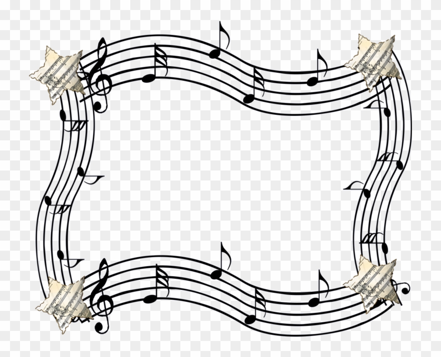 Music Clipart Frame - Frame De Musica Png Transparent Png