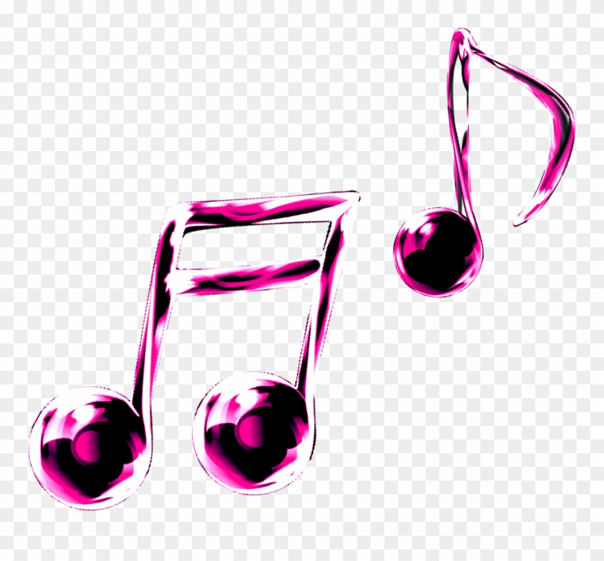 Purple Music Notes Clipart - Colourful Single Music Notes - Png Download