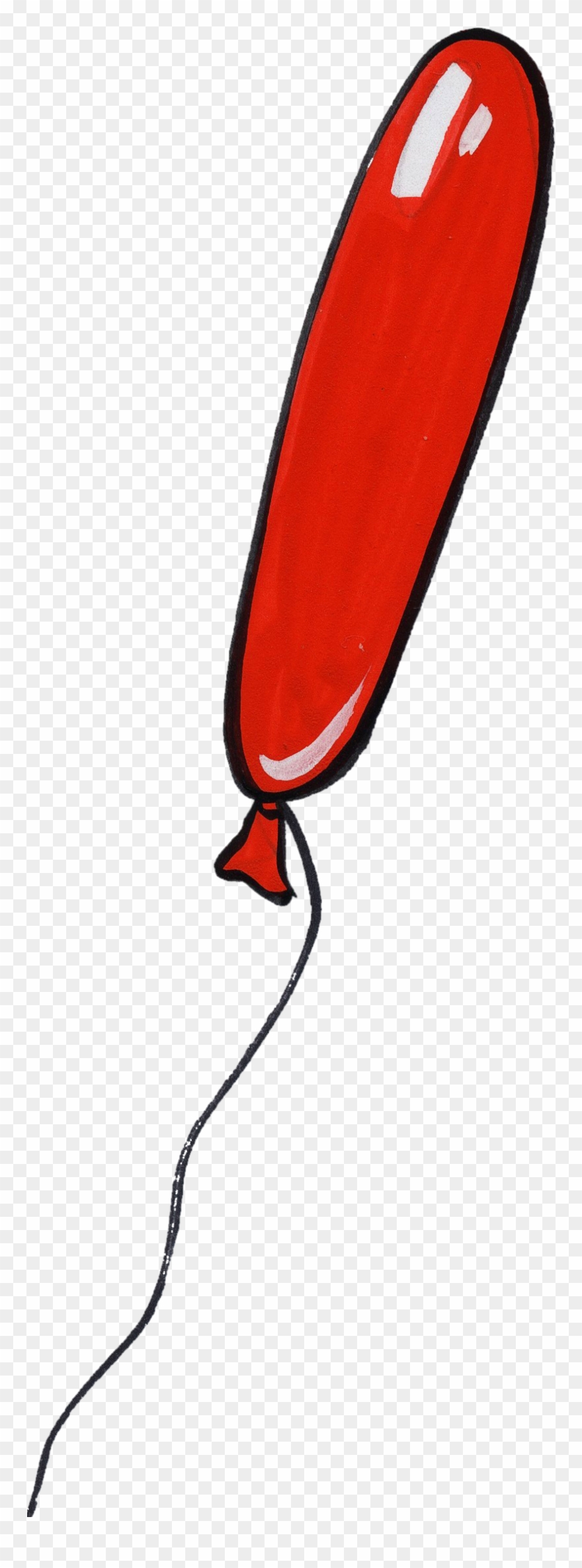 Ballon Rot Luftballo - Caricature Clipart