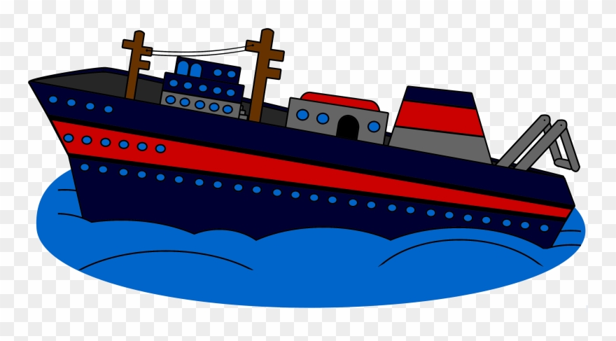 Schiff Clipart Kostenlos - Schiff Comic - Png Download