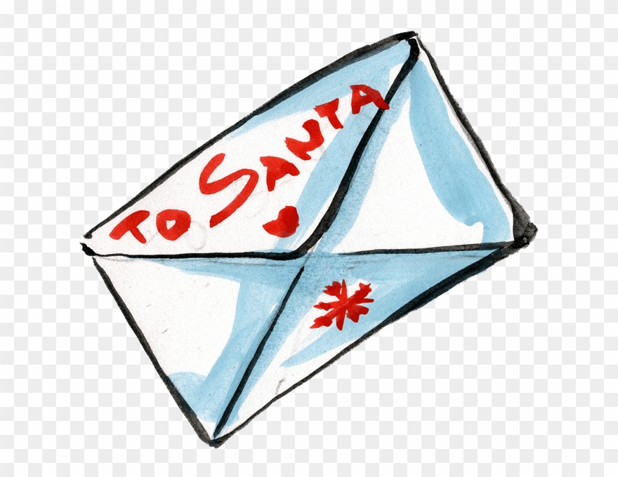 Brief Santaclaus Wei - Letter Clipart