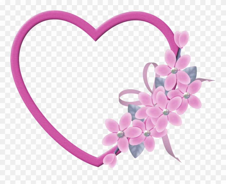 Moldura Coração Dia Das Mães Png Clipart