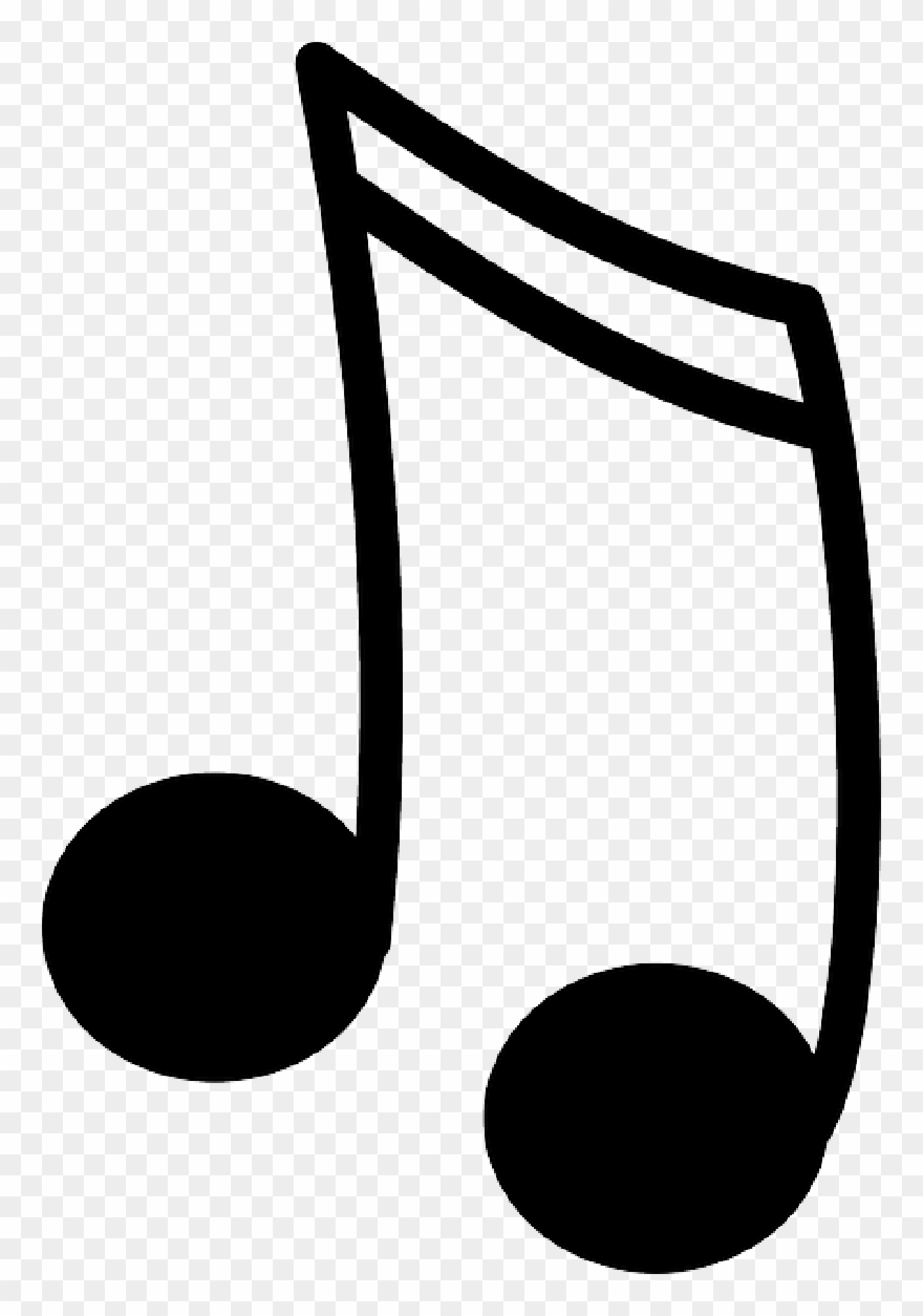 15 Black Music Note Icon Image - Note Clipart - Png Download