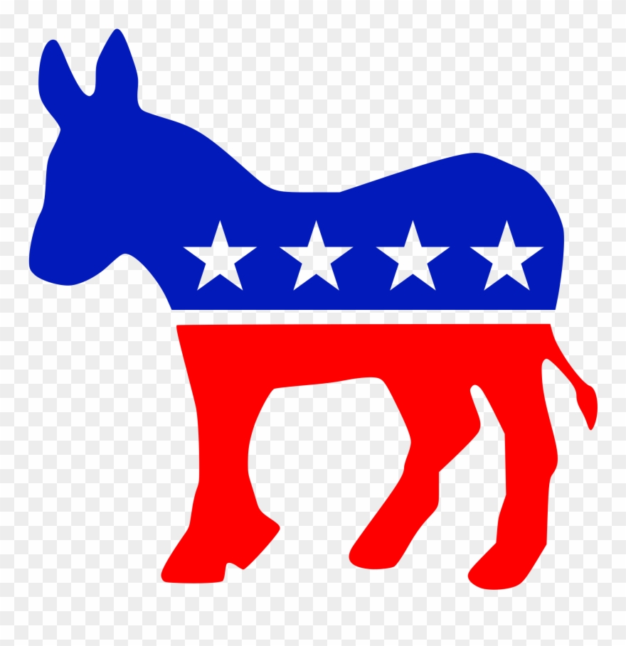 Brookline Democrats To Caucus - Democratic Party Logo Png Clipart