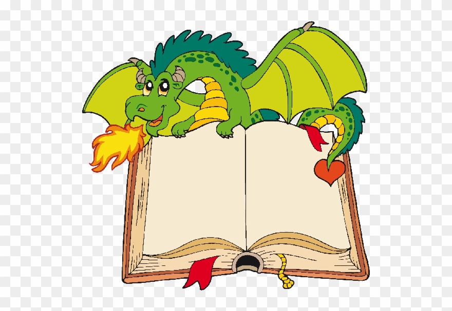 Funny Dragons Dragon Cartoon Images Cliparts - Cartoon Dragon At School - Png Download