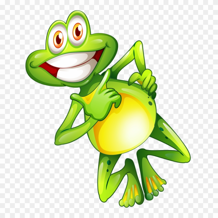 Scrapbook - Three Frog Cartoon Clipart
