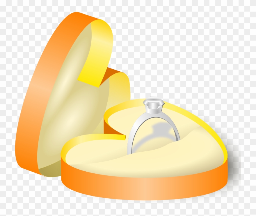 Free Wedding Ring In A Box - Ring In A Box Clipart