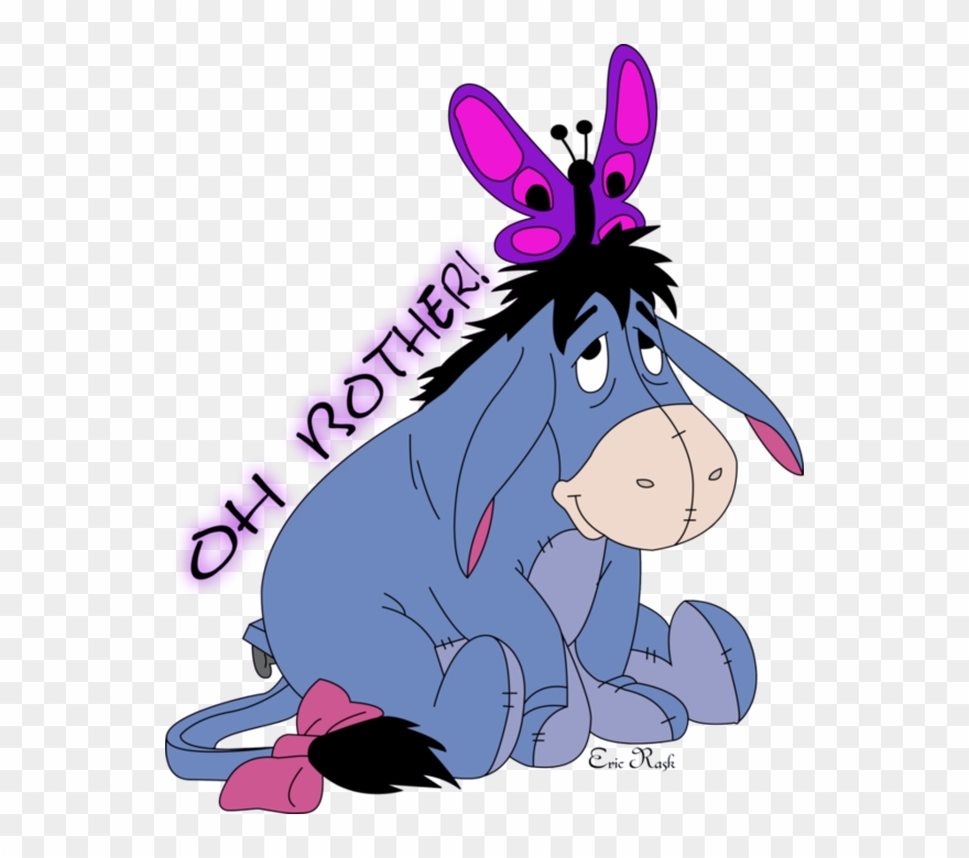 Eeyore - Winnie The Pooh Glitter Clipart