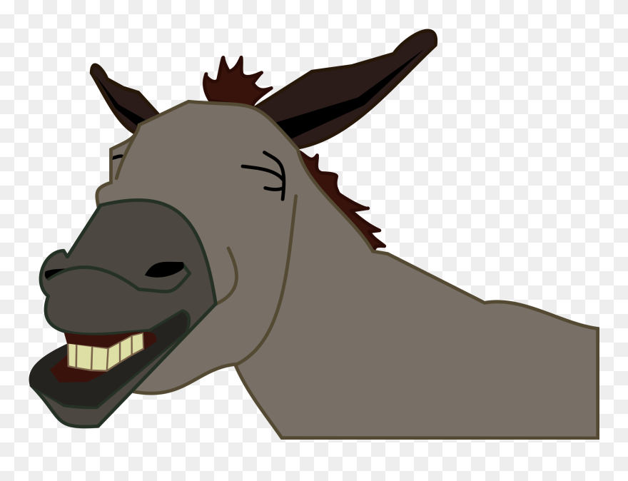 Donkey T-shirt Eeyore Drawing Gift - Horse With Clear Background Cartoon Clipart