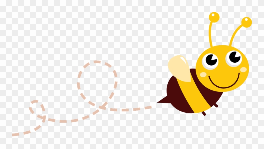 Clipart Resolution 1181*614 - Bees Flying Clipart - Png Download