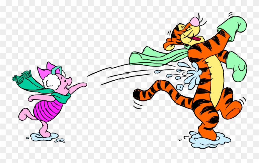 Winnie The Pooh Tigger Roo Eeyore Rabbit - Winter Winnie The Pooh Clipart