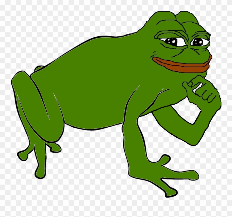 Bullfrog Coloring Page Bull Frog Clip Art At Vector - Pepe The Frog Full Body - Png Download