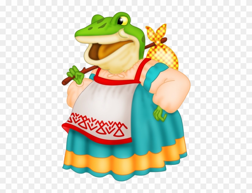 Funny Frog Cartoon Animal Clip Art Images - Герои Сказки Теремок Лягушка - Png Download