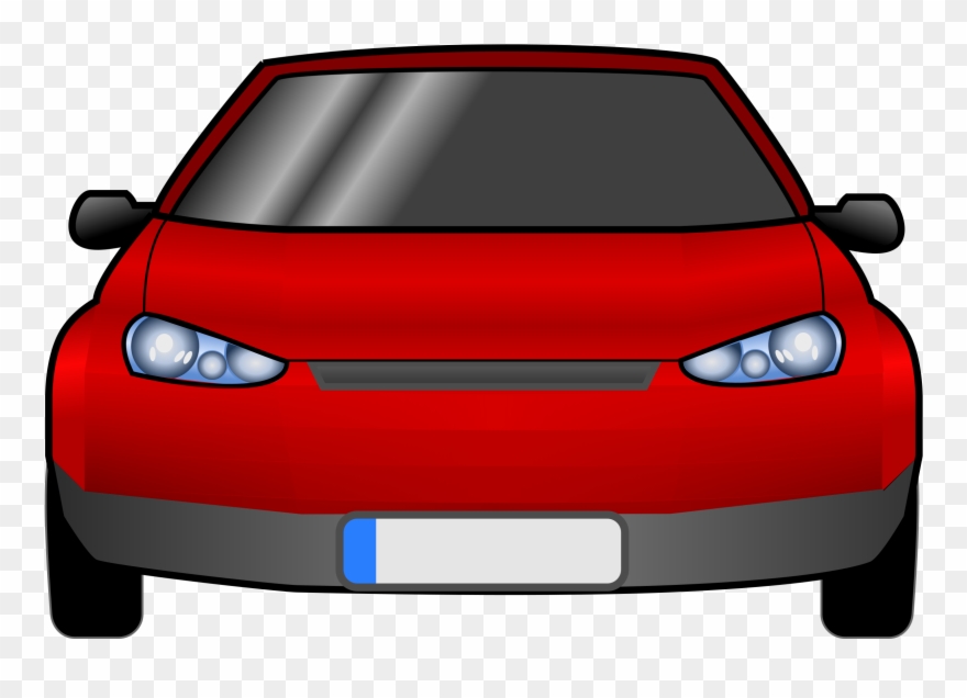 Big Image - Cartoon Car Front View Png Clipart