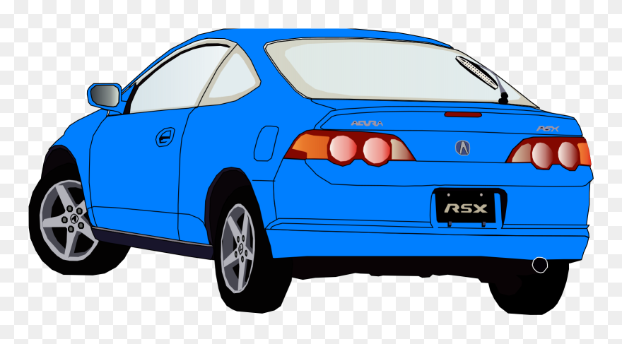 Animated Car - Car Clip Art Back View - Png Download