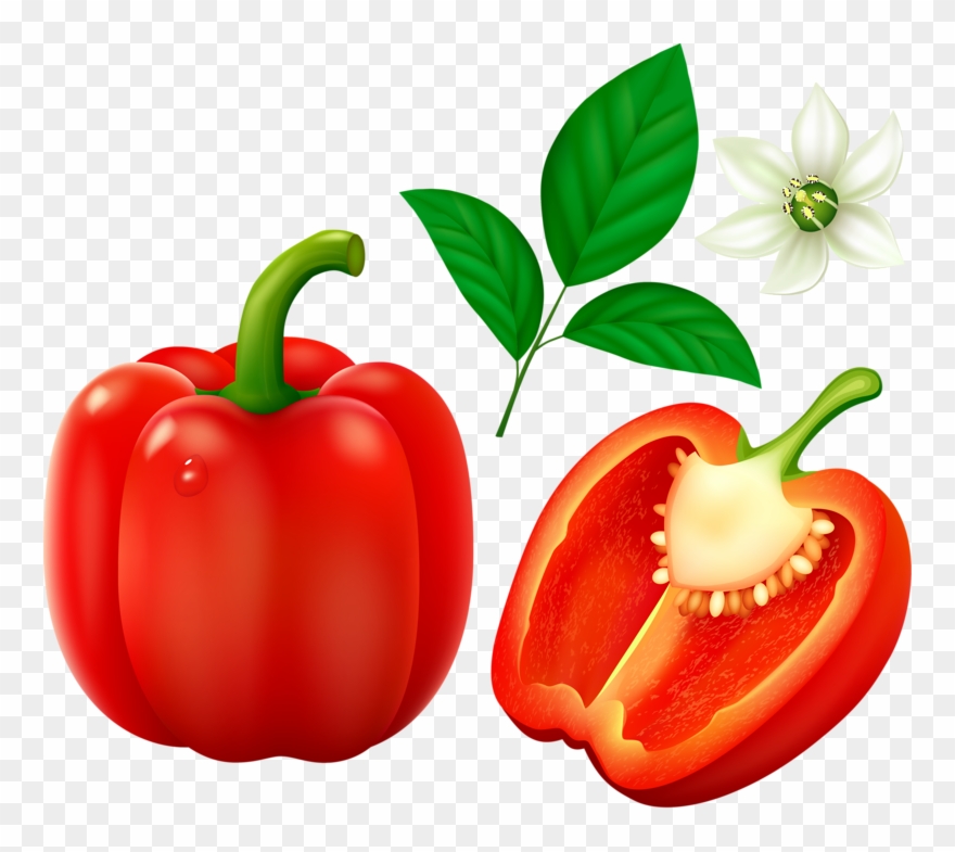 Red Pepper Fruits And Vegetables Pictures, Fruits And - Diced Red Pepper Clipart Png Transparent Png
