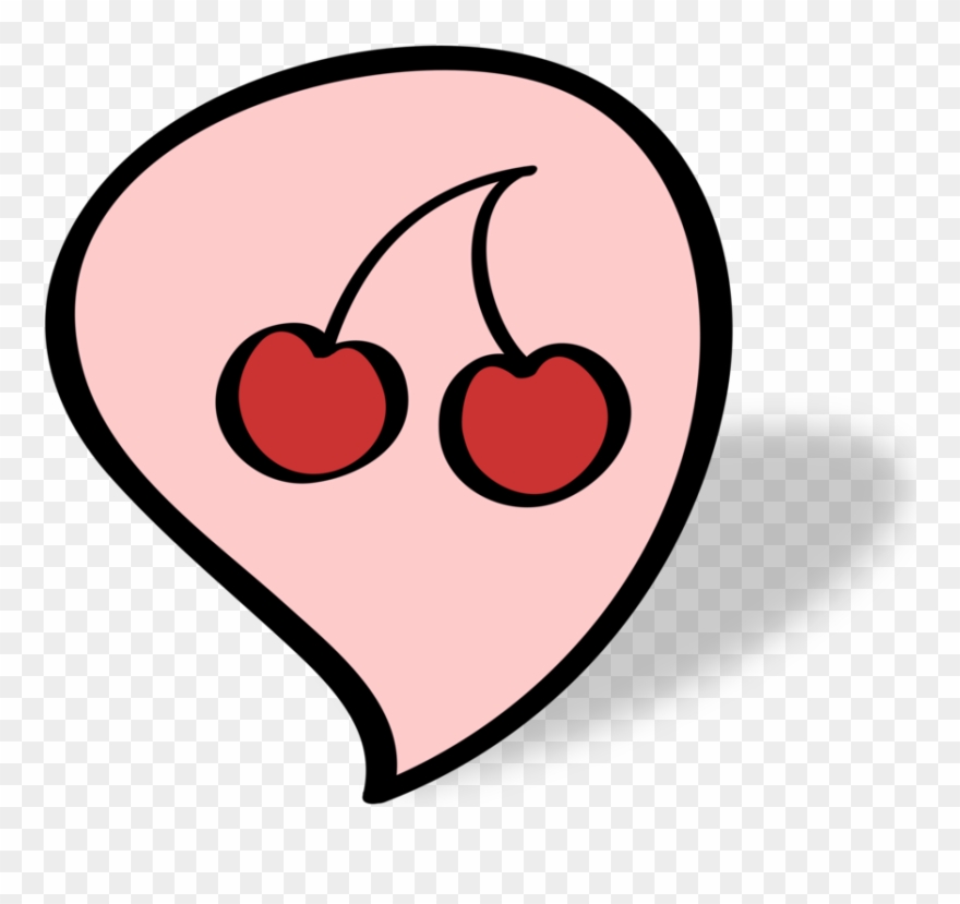 Drawing Fruit Cherry Download Line Art - Clip Art - Png Download