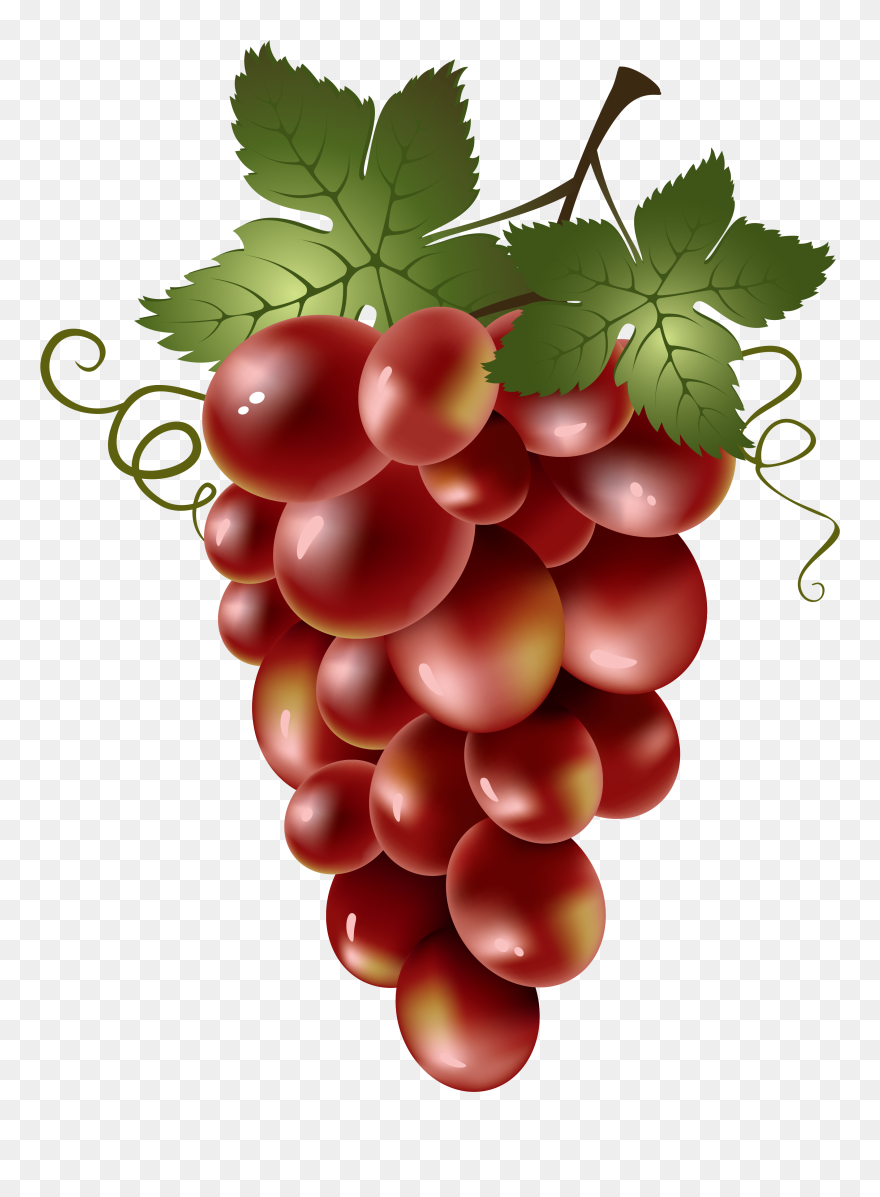 Фотки Vegetable Pictures, Fruit Clipart, Food Clipart, - Red Grapes Clip Art - Png Download