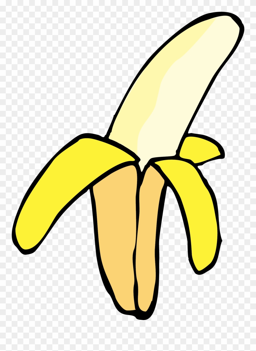 Transparent Library Fruit Cartoon Clip Art - 香蕉 矢量 图 - Png Download