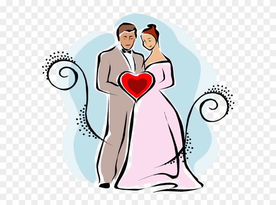 Hochzeit Cliparts Kostenlose Grafiken - Жених И Невеста Для Скрап - Png Download