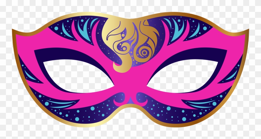 Carnival Masks Clipart - Mask Clipart Png Transparent Png