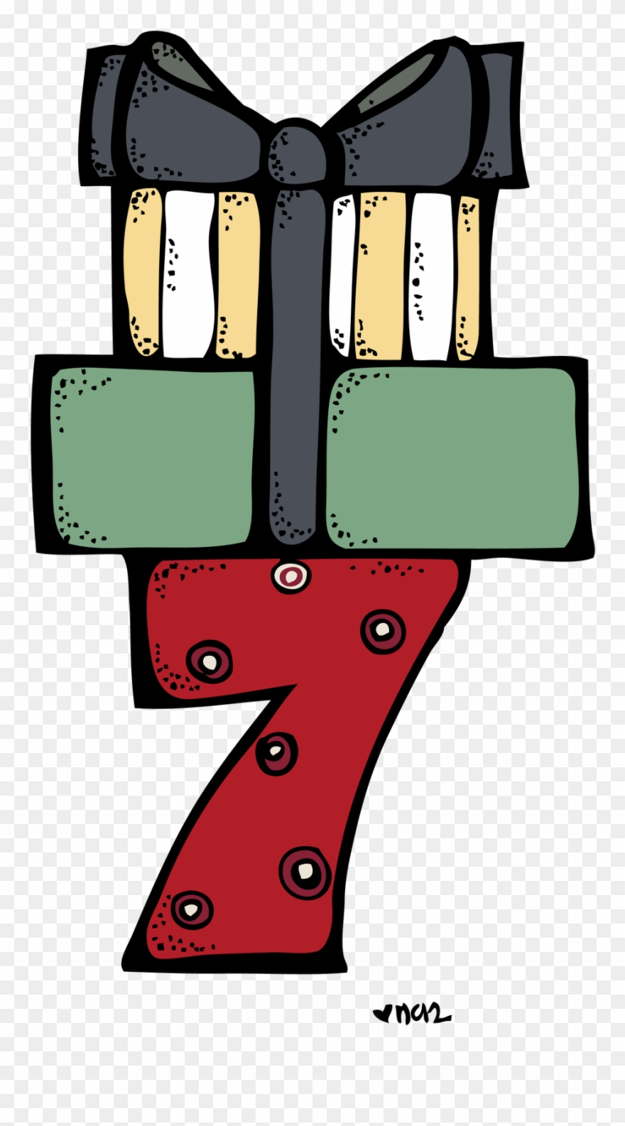 7 Aof Melonheadz Colored 906×1,600 Pixels - Melonheadz Number 7 Clipart - Png Download