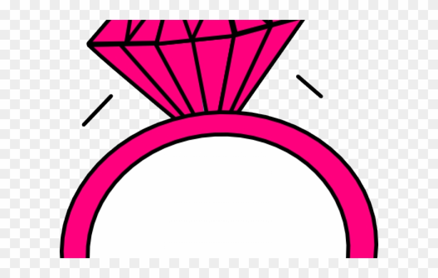 Diamonds Clipart Pink Ring - Clipart Engagement Ring Png Transparent Png