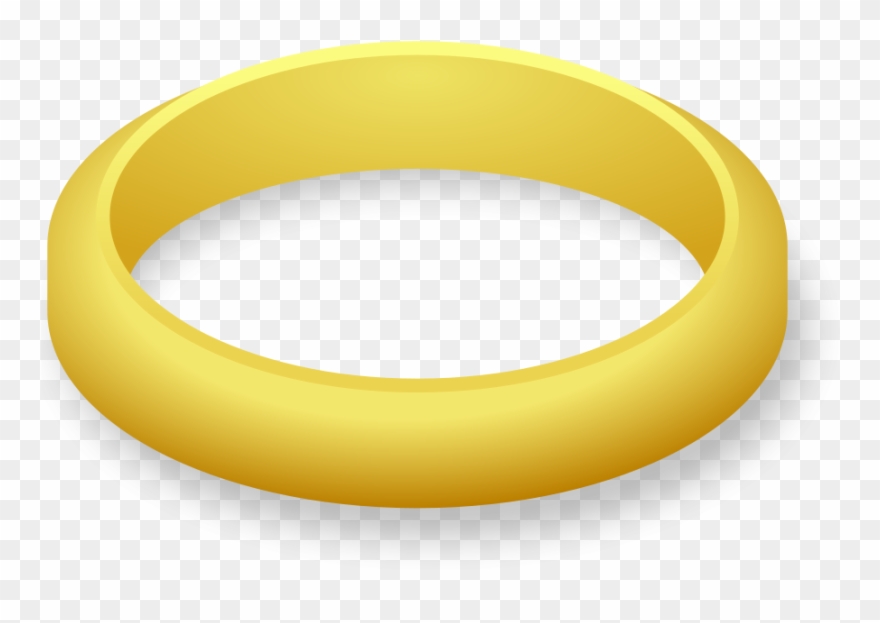 This Free Clip Arts Design Of Wedding Ring - Gold Ring Clipart - Png Download