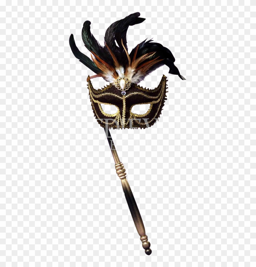 Black Venetian Masquerade Mask - Masquerade Ball Masks Png Clipart