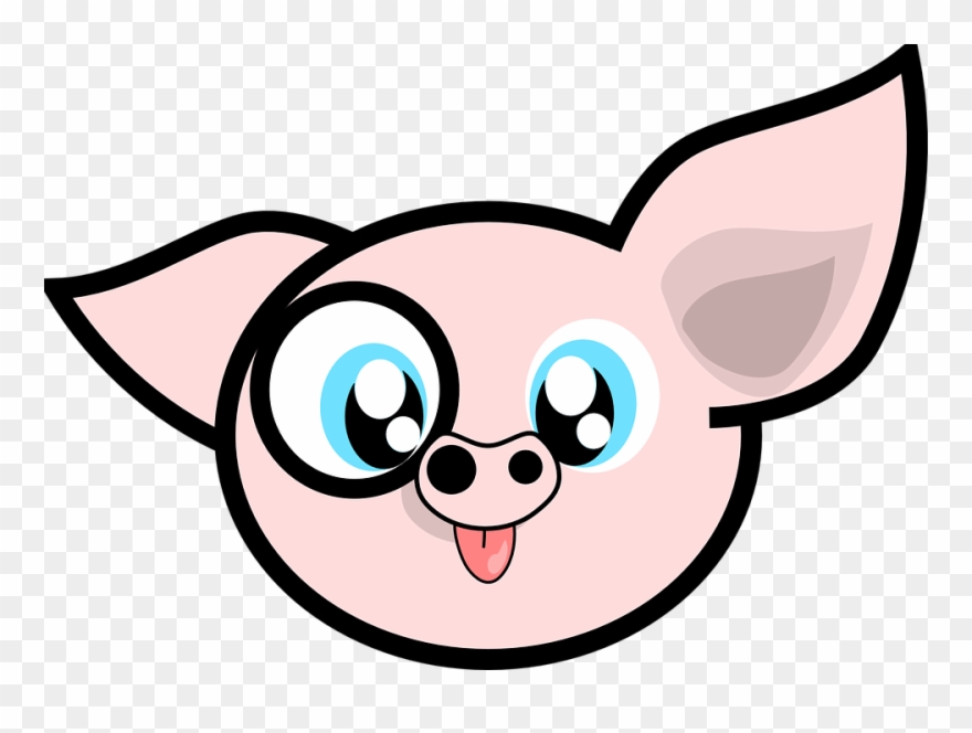 Dibujo Cerdo Png - Cute Pig Cartoon Clipart
