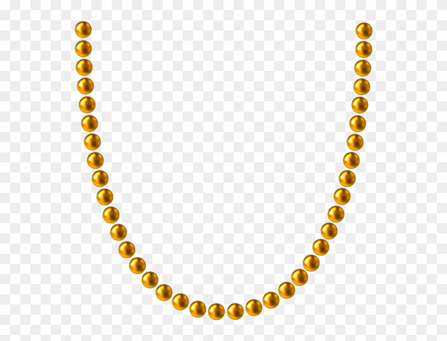Banner Library Library Bead Necklace Clipart - Gold Bead Necklace Png Transparent Png
