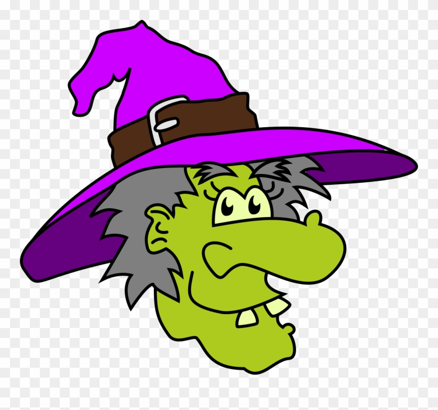 Witches Cliparts Image - Witch Face Clip Art - Png Download