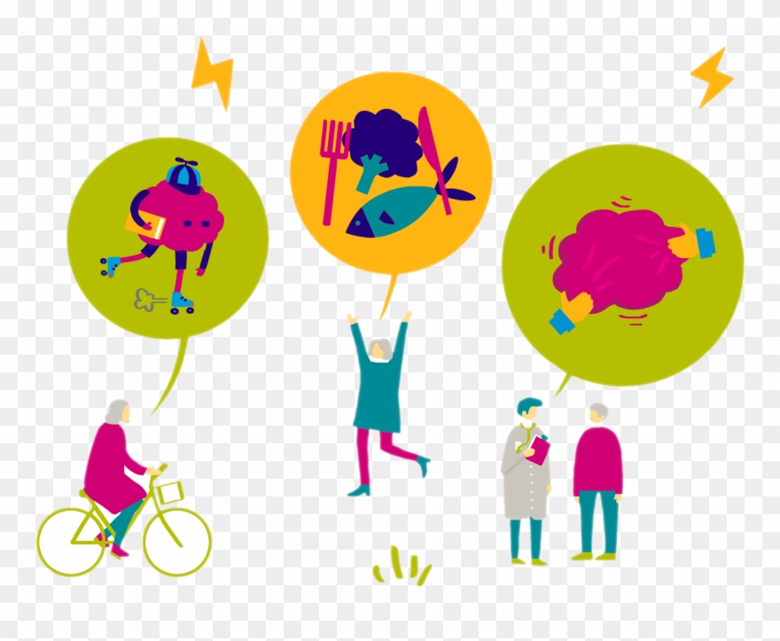 Adolescent Services Vimhans Mental Health - Healthy Lifestyle Cartoon Png Clipart