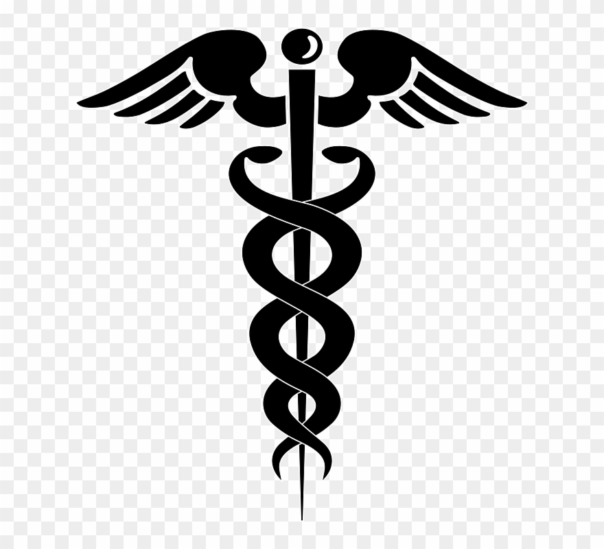 Doctor Symbol - Caduceus Clip Art - Png Download