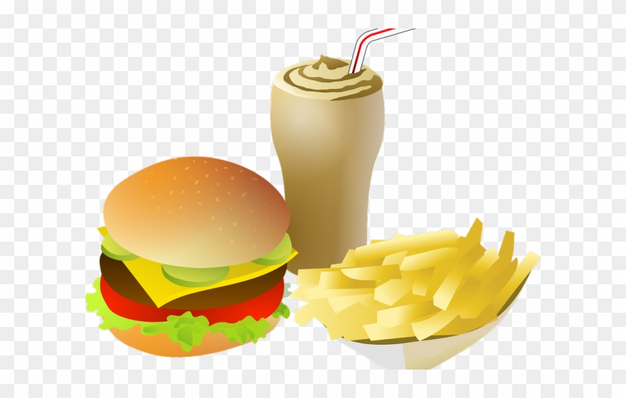 Healthy Food Clipart Burger - Fast Food Clipart Png Transparent Png