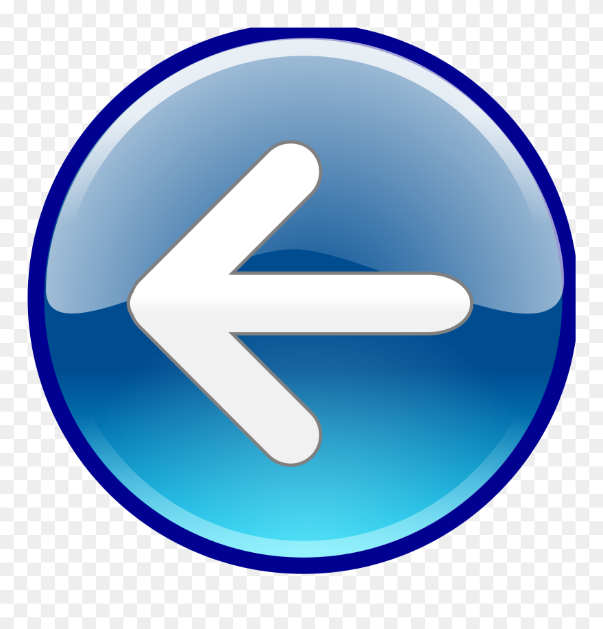 Clip Art Button - Windows 7 Back Icon - Png Download