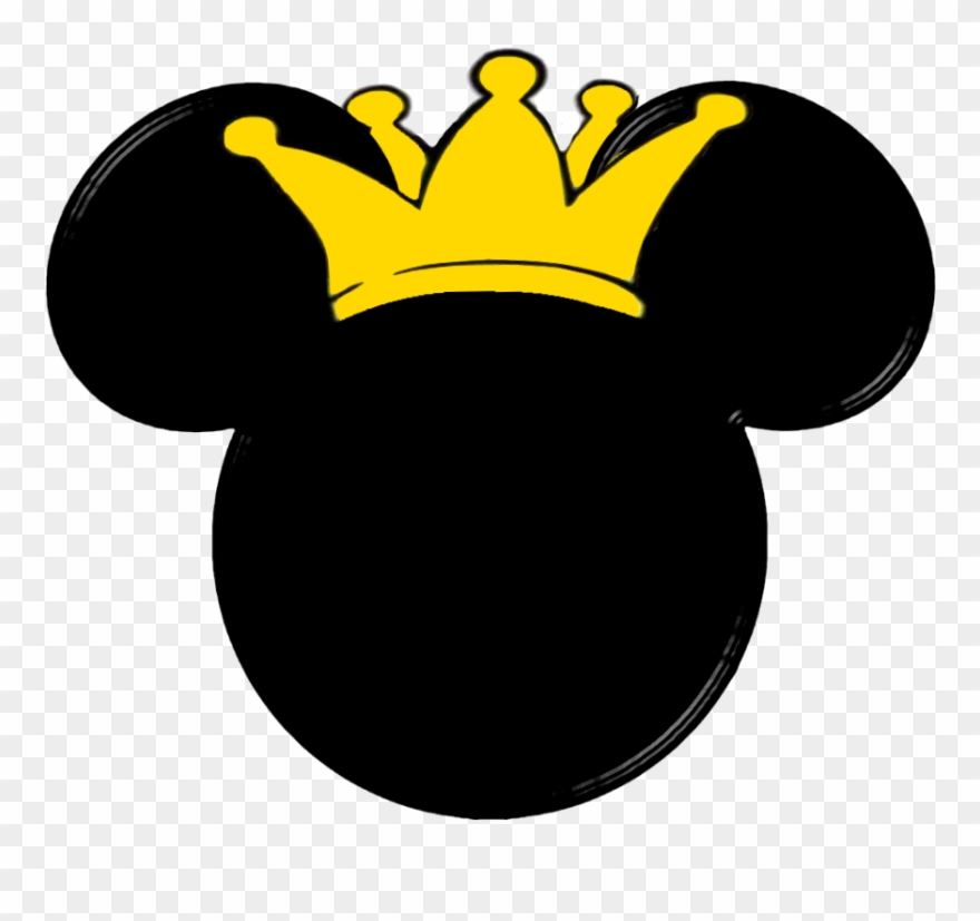Precious Mickey And Minnie Heads - Cabeza De Mickey Mouse Con Corona Clipart